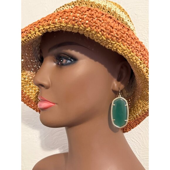Kendra Scott Green Stone Earrings - Picture 6 of 6